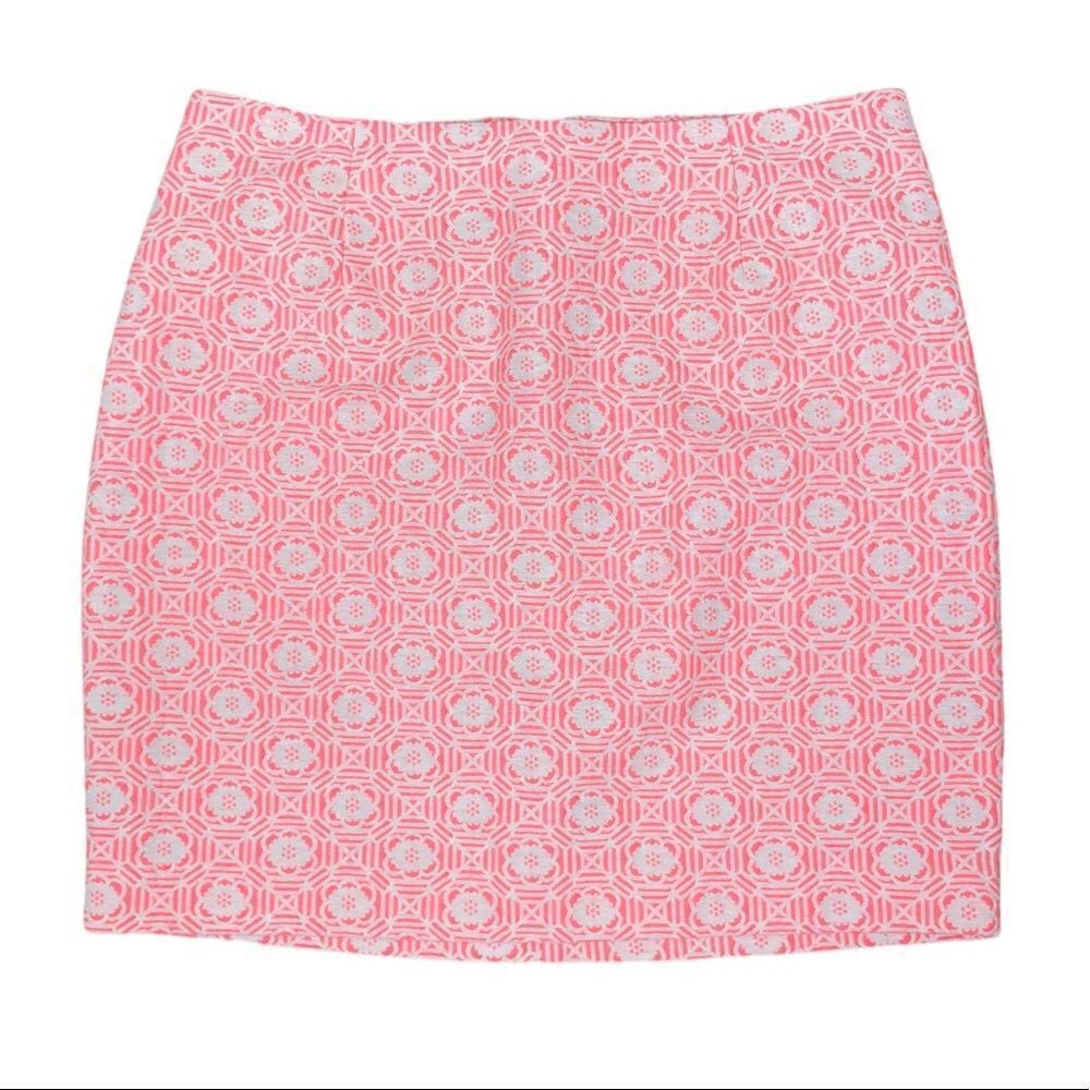 GAP pink jacquard swing skirt, size‎ 2